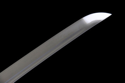 Tranquil Radiance 26-inch Katana with Wooden Dragon Carving | 1060 Steel Precision Tempering | Genuine Ray Skin Handle & Alpine Hardwood Sheath | Collector's Hand-Forged Sword,Functional samurai sword