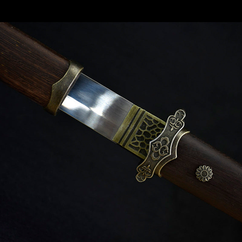 New Brahma Sword - Movie Style Mythological Tang Sword, Manganese Steel Blade with Rosewood Sheath, 102cm Overall, Collectible Display Piece