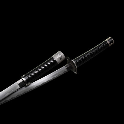 Wind Shadow Dual Swords - Japanese Long & Short Katana Set (100cm & 75cm), Movie Prop Style Twin Blades for Collection & Display,Hand-forged katana