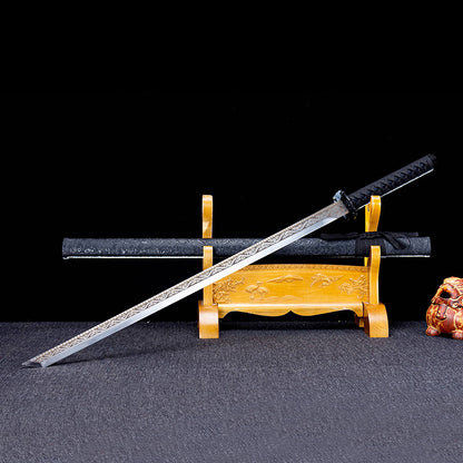 Prisoner Dragon - Movie & TV Style Chinese Prop Dao, High Manganese Steel Blade, Lightweight PC-ABS Synthetic Sheath, 101.5cm for Cosplay & Collection,Full tang sword, Tameshigiri practice