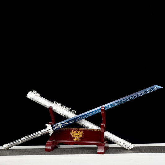 "Ice Crack" Chinese Sword | High Manganese Steel & Frost Pattern Blade