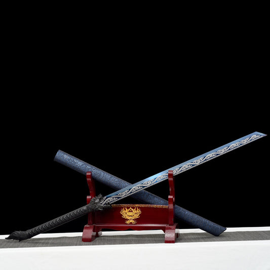 "Tang Hengdao - Azure Dragon" Chinese Saber | High Manganese Steel Forged | Handcrafted Blade
