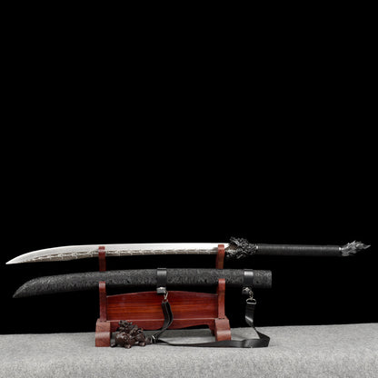 Chi Lang Xiuchun Dao, 117cm & 1.45kg, 7Cr17MOV Stainless Steel with Wide 4.2cm Blade, Chinese Broadsword for Collectors,Hand-forged katana