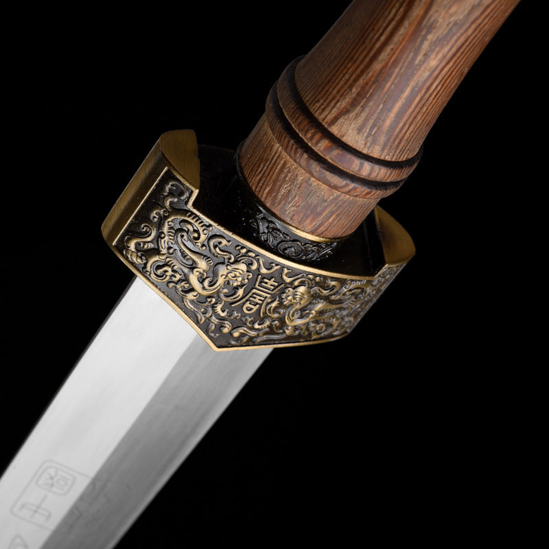 "Ancient Yue Divine Sword" Chinese Short Sword | Medium Carbon Steel Hand-Forged | Collector's Grade Art Piece