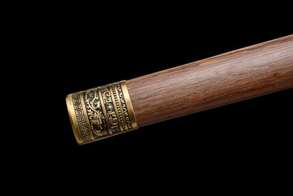 "Ancient Yue Divine Sword" Chinese Short Sword | Medium Carbon Steel Hand-Forged | Collector's Grade Art Piece