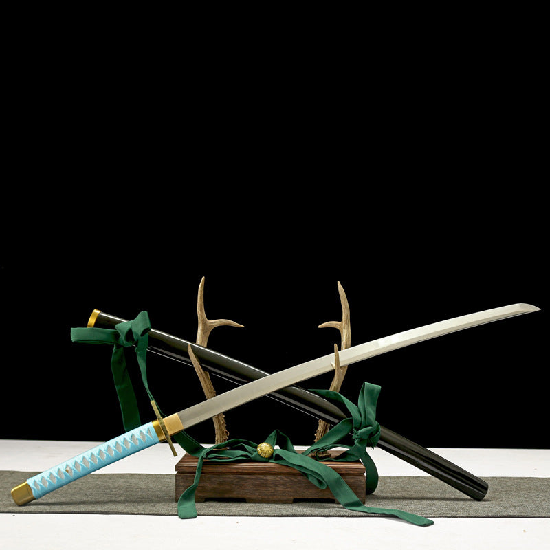 Anime Style “Sea Star” Katana, 105cm Overall with 1045 Steel Blade, Well-Balanced for Display & Cosplay