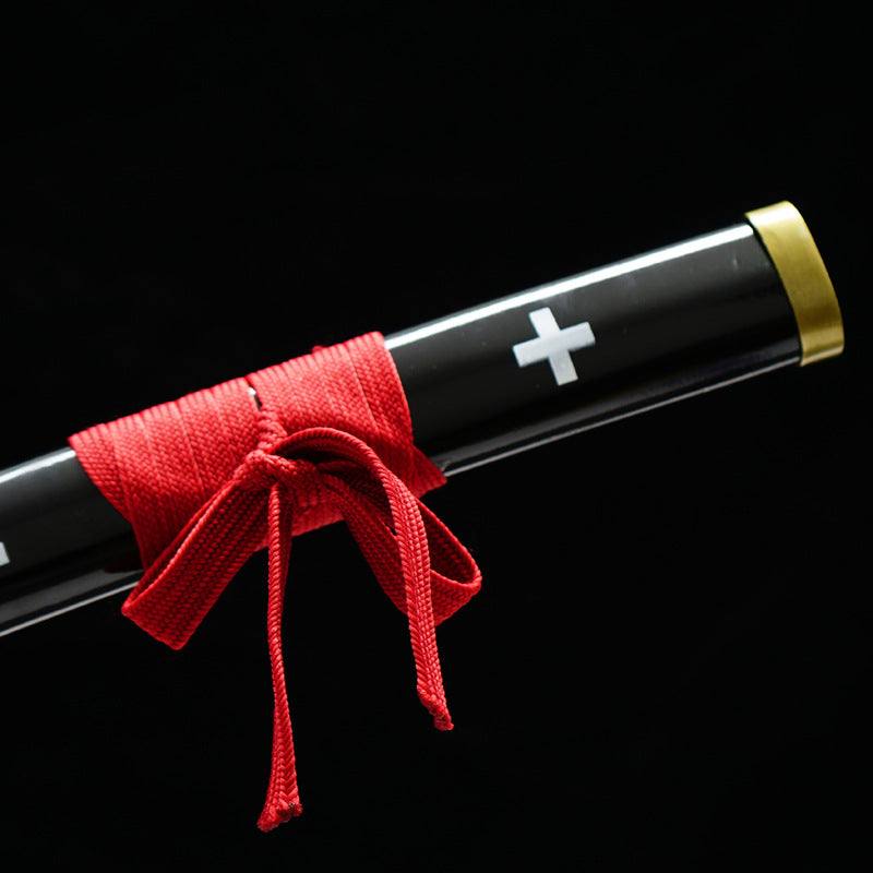 Red Doctor Katana - One Piece Anime Style Collectible, Forged from 1045 Steel, 105cm Overall, Premium Anime Prop Sword,Hand-forged katana