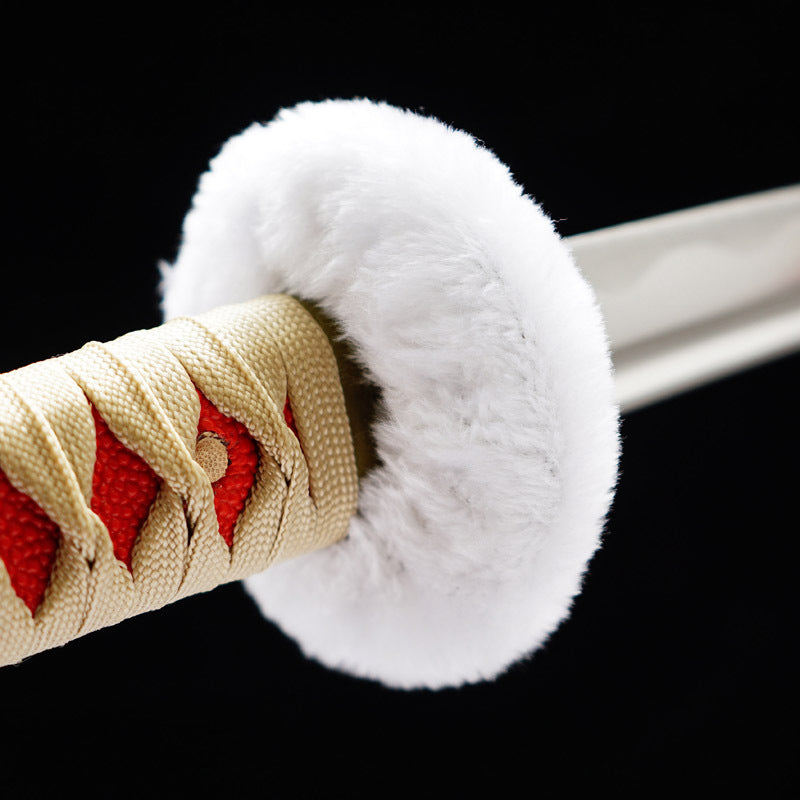 Red Doctor Katana - One Piece Anime Style Collectible, Forged from 1045 Steel, 105cm Overall, Premium Anime Prop Sword,Hand-forged katana