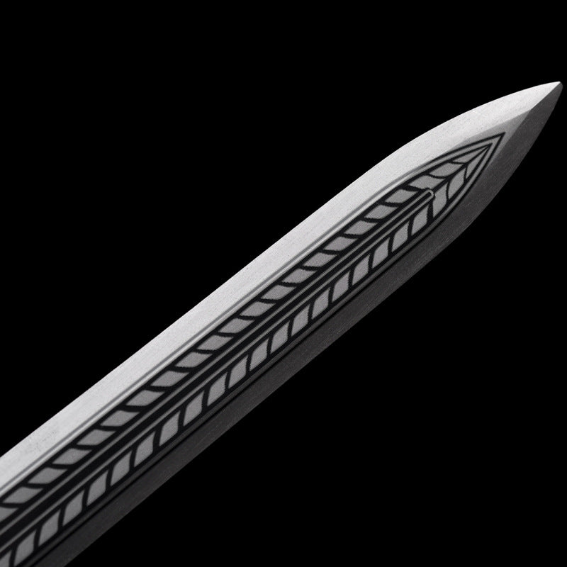 Dragon King Chinese Sword, Movie-Style Collectible, 106cm & 1.8kg, Alloy Handle with Wood & Leather Sheath, Ideal for Gift & Display