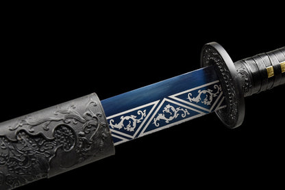 "Dragon Gleam Tang Hengdao" Chinese Saber | Hand-Forged Blade | Collectible Sword