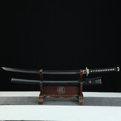 "Carp Leaping Dragon Gate" Japanese Sword, 1095 Steel Blade (100cm Overall), Non-Sharpened Collectible Sword for Display & Gift, Includes Brocade Box