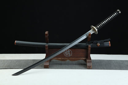 "Carp Leaping Dragon Gate" Japanese Sword, 1095 Steel Blade (100cm Overall), Non-Sharpened Collectible Sword for Display & Gift, Includes Brocade Box