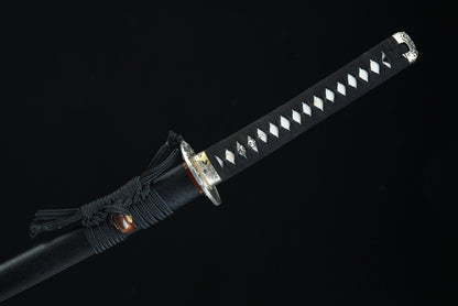 "Carp Leaping Dragon Gate" Japanese Sword, 1095 Steel Blade (100cm Overall), Non-Sharpened Collectible Sword for Display & Gift, Includes Brocade Box