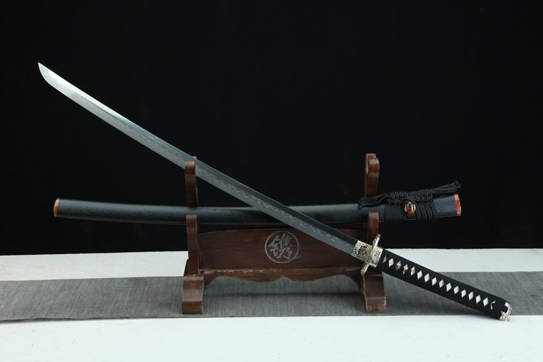 "Carp Leaping Dragon Gate" Japanese Sword, 1095 Steel Blade (100cm Overall), Non-Sharpened Collectible Sword for Display & Gift, Includes Brocade Box