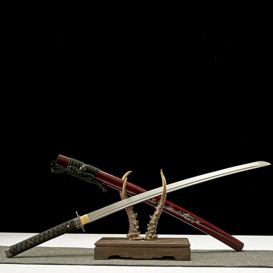 Mei Zhu - Clay-Tempered Handmade Katana, Traditional Japanese Forging, 105cm Overall, Collector-Grade Katana