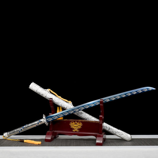 "Maple Leaf Romance" Chinese Sword | Hand-Forged Manganese Steel | Collector's Heritage Artwork