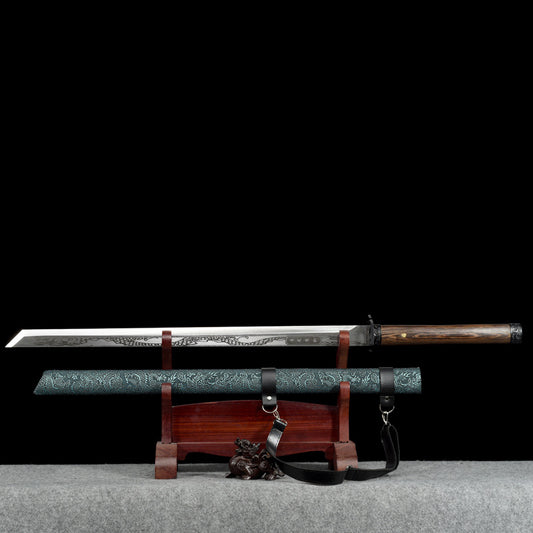 "Azure Dragon Demon Slash" Chinese Sword | Hand-Forged Steel | Collectible Art Piece