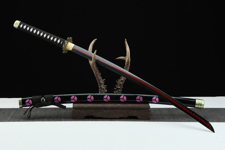 Anime Collectible "Qiu Shui" Katana - High-Fidelity Character Sword, Forged from 1045 Steel, 105cm Display Prop for Fans