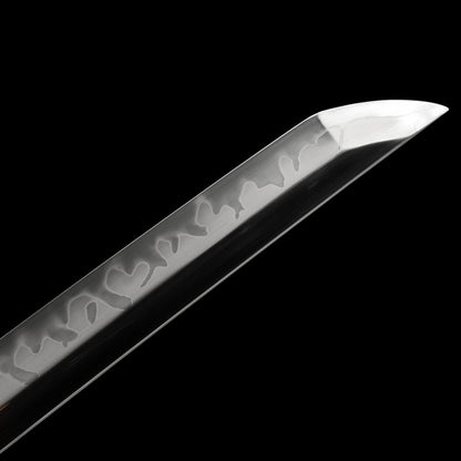 "Heavenly Star" Japanese T10 Steel Samurai Sword, Hand-Forged Blade with Dragon Claw Pattern (103cm Overall), Non-Sharpened Collectible Sword for Display & Gift, Includes Brocade Box
