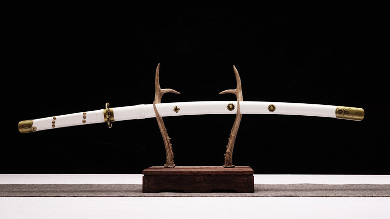 Anime “Tenbazame” Katana - Expertly Crafted from 1045 Steel, Substantial 1600g Weight, Themed Collectible for Display & Cosplay,Hand-forged katana