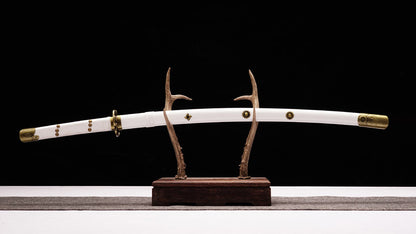 Anime “Tenbazame” Katana - Expertly Crafted from 1045 Steel, Substantial 1600g Weight, Themed Collectible for Display & Cosplay,Hand-forged katana