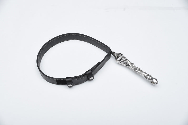 Wen Jing Jian - "Mysterious Lotus Casebook" Li Lianhua 1:1 Replica, Folded Pattern Steel, Solid Copper Silver-Plated Fittings, Belt Sheath, Collector's Edition