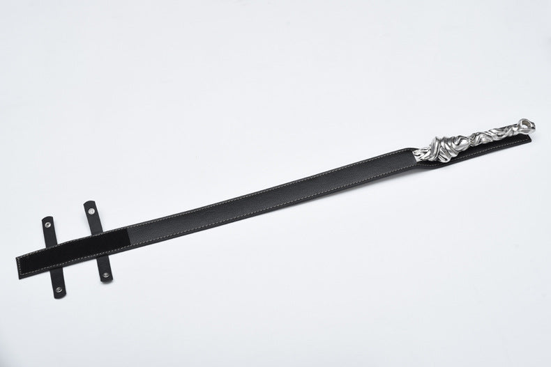 Wen Jing Jian - "Mysterious Lotus Casebook" Li Lianhua 1:1 Replica, Folded Pattern Steel, Solid Copper Silver-Plated Fittings, Belt Sheath, Collector's Edition