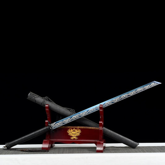 "Laughing at the Storm" Chinese Sword | Hand-Forged Steel Blade | Collector's Grade Handcrafted Knife