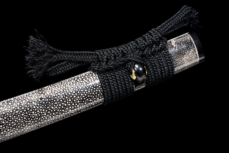 "Mystic Night Sky" Japanese T10 Steel Katana, Dragon Claw Hamon Handmade Sword (103cm Overall), Non-Sharpened Collectible Sword for Display & Gift
