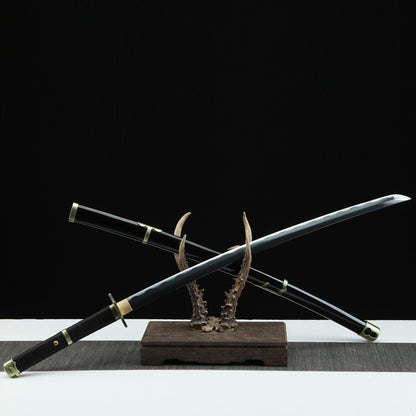 Legendary “Snow Walk” Katana Replica - Anime Style Collection Sword, 1045 Steel, 105cm Overall, Zoro's Sword Inspired Design,Hand-forged katana