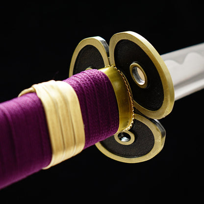 Enma Anime Katana - Popular Anime Demon Blade Inspired Collectible, Carbon Steel Construction, 105cm Overall with 72cm Edge