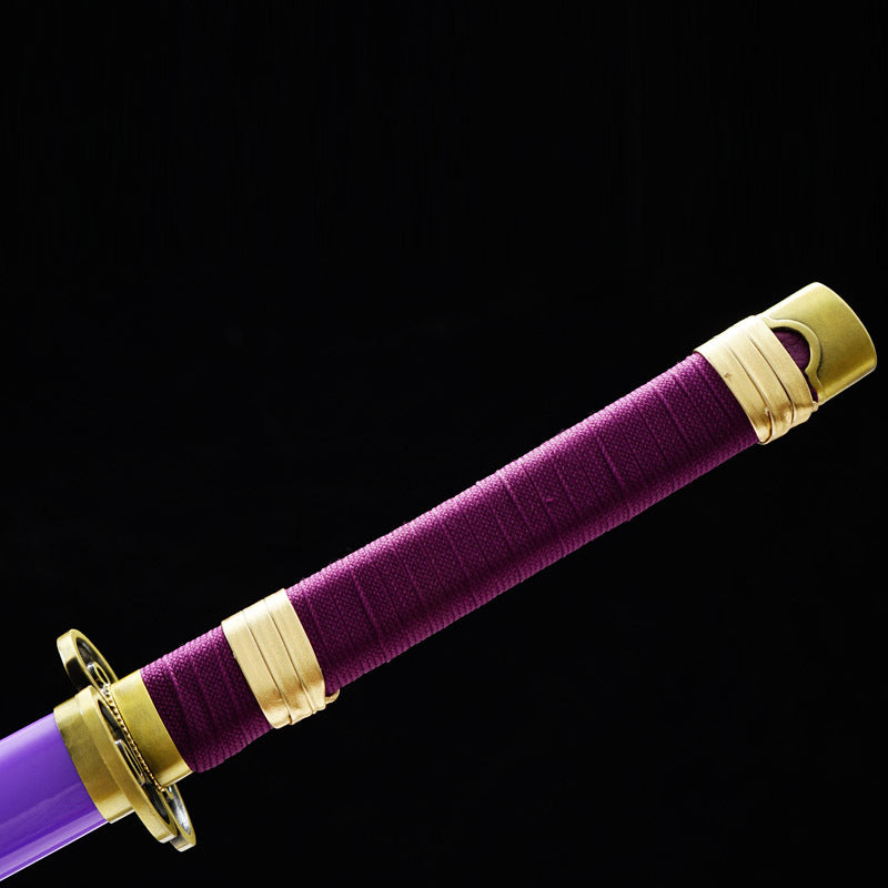 Enma Anime Katana - Popular Anime Demon Blade Inspired Collectible, Carbon Steel Construction, 105cm Overall with 72cm Edge