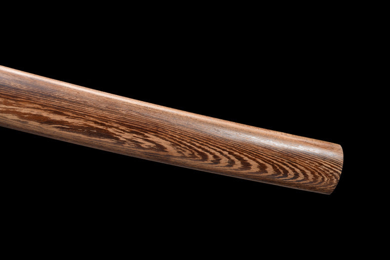 "Bamboo Tiger Katana" Japanese Sword with Exclusive Bronze Tsuba & Mirror Finish (103cm Overall), Non-Sharpened Collectible Sword for Display & Gift