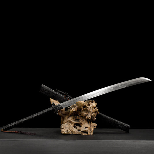 "God of War" Chinese Sword | Hand-Forged Manganese Steel | Collectible Blade