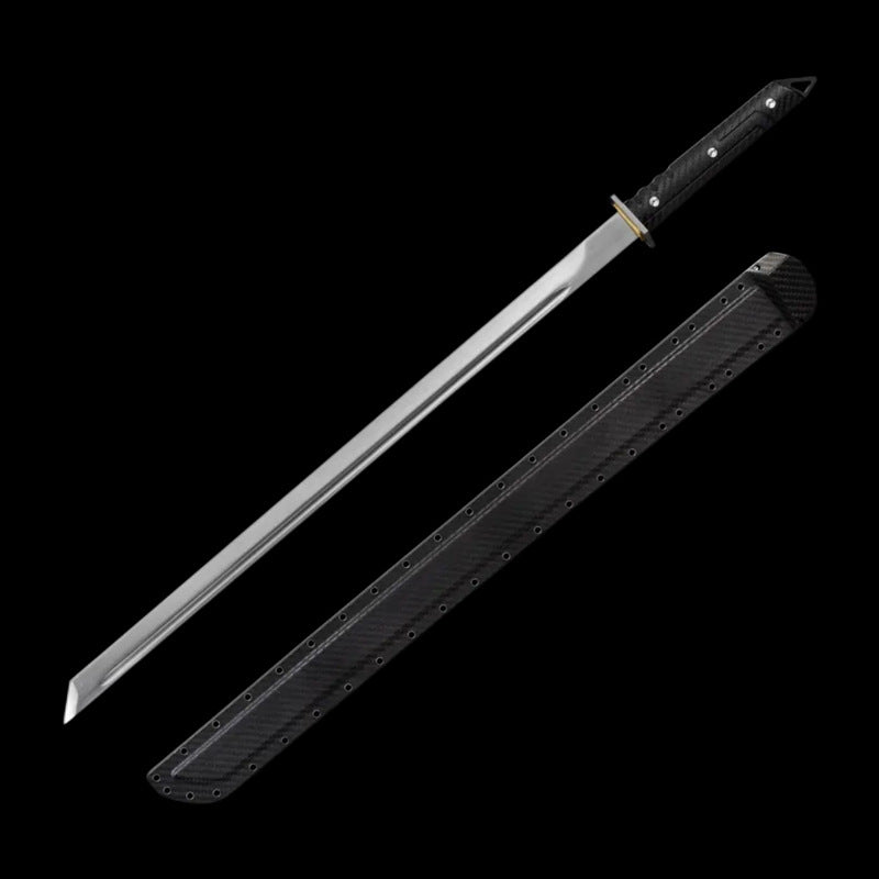 Tactical Dao - Anime Style New Chinese Collectible Sword, Lightweight 1.8lb Unsheathed, 97cm Overall with 2.5lb Sheathed Weight