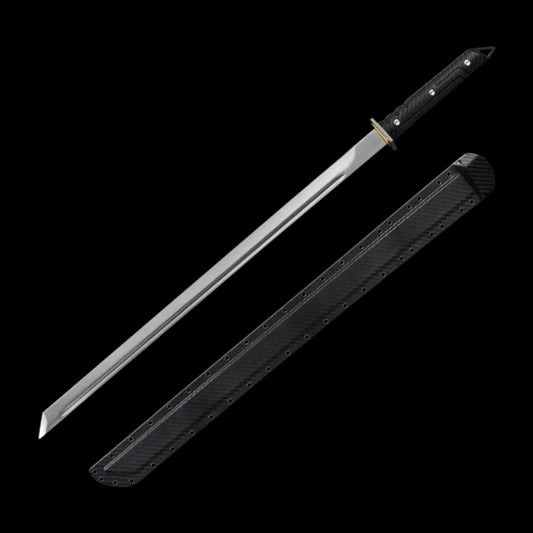 Tactical Dao - Anime Style New Chinese Collectible Sword, Lightweight 1.8lb Unsheathed, 97cm Overall with 2.5lb Sheathed Weight